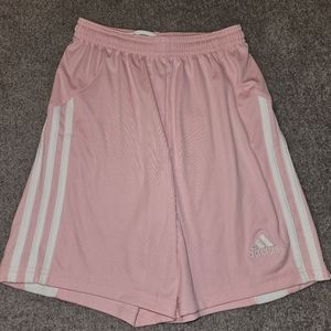 Adidas Girls Shorts Medium M Soccer Basketball Pink Climalite